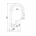 SCHOCK AQUAALTO SINGLE LEVER SINK MIXER TAP WITH PULL OUT SPRAY PURE GRAY