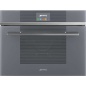 SMEG KOMPAKT-DAMPFBACKOFEN SF4104VCS SILBERGLAS