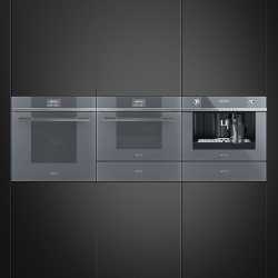 HORNO COMPACTO COMBINADO VAPOR SMEG SF4104VCS SILVER