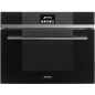HORNO COMPACTO COMBINADO VAPOR SMEG SF4104VCN NEGRO