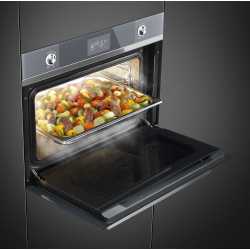SMEG KOMPAKT-DAMPFBACKOFEN SF4102VCS SILBERGLAS