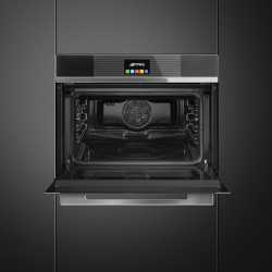 SMEG KOMPAKT-MIKROWELLENBACKOFEN SF4104MCN SCHWARZ