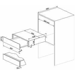 CAJÓN CALIENTAPLATOS SMEG CPR115B CRISTAL BLANCO