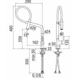 NOBILI LAMP MISCELATORE MONOCOMANDO PER CUCINA