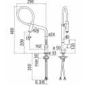 NOBILI LAMP SINGLE LEVER SINK MIXER KITCHEN TAP