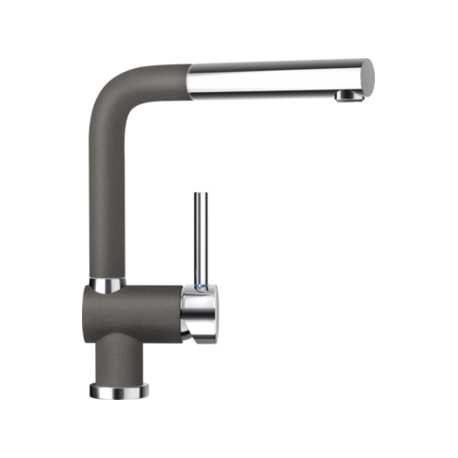 SCHOCK PIEGA SINK MIXER TAP WITH PULL OUT SPRAY SILVERSTONE