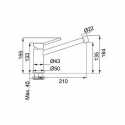 FRANKE STUDIO EINHEBELMISCHER CHROM