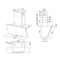 SMEG KICV90BL CAPPA ASPIRANTE MURALE 90 CM