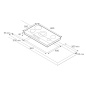 TABLE DE CUISSON LA GERMANIA FUTURA 90 ACIER INOX  90 CM