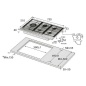 SAMSUNG NA75M3130AS GASKOCHFELD EDELSTAHL 75 CM