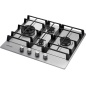 SAMSUNG GAS HOB NA64H3031BS STAINLESS STEEL - 60 CM