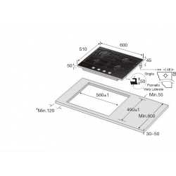 ENCIMERA DE COCCIÓN SAMSUNG NA64H3031BS ACERO INOXIDABLE - 60 CM