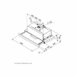 SAMSUNG NK24M1030IS WALL MOUNT TELESCOPIC HOOD - 60 CM