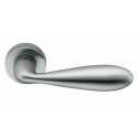 COLOMBO DESIGN DOOR HANDLES PAIR LARA SERIES ON ROSE MADE IN ITALY