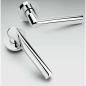 COLOMBO DESIGN DOOR HANDLES PAIR LIBRA SERIES ON ROSE MADE IN ITALY