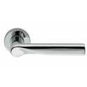 COLOMBO DESIGN DOOR HANDLES PAIR LIBRA SERIES ON ROSE MADE IN ITALY