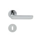 COLOMBO DESIGN DOOR HANDLES PAIR LUND SERIES ON ROSE MADE IN ITALY