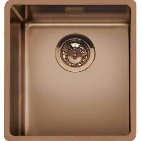 SMEG VSTR34CUX FREGADERO BAJO ENCIMERA COBRE 34 CM SMEG VSTR34CUX FREGADERO BAJO ENCIMERA COBRE 34 CM