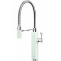 SMEG MDF50PG ROBINET MITIGEUR MONOCOMMANDE VERT D'EAU AVEC DOUCHETTE ESTHÉTIQUE ANNÉES 50