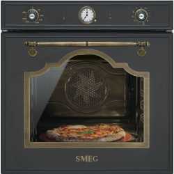 SMEG SFP750AOPZ ELECTRIC MULTIFUNCTION PYROLITIC PIZZA OVEN ANTHRACITE CORTINA DESIGN 60 CM