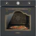 SMEG SFP750AOPZ PYROLISE MULTIFUNKTION EINBAUBACKOFEN PIZZA ANTHRAZIT DESIGNLINIE CORTINA 60 CM