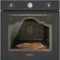 SMEG SFP67C1TAO (EX SFP750AOPZ) ELECTRIC MULTIFUNCTION PYROLITIC PIZZA OVEN ANTHRACITE CORTINA DESIGN 60 CM