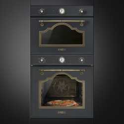 SMEG SFP67C1TAO (EX SFP750AOPZ) ELECTRIC MULTIFUNCTION PYROLITIC PIZZA OVEN ANTHRACITE CORTINA DESIGN 60 CM