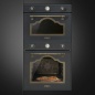 SMEG SFP67C1TAO (EX SFP750AOPZ) ELECTRIC MULTIFUNCTION PYROLITIC PIZZA OVEN ANTHRACITE CORTINA DESIGN 60 CM