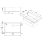 LAVELLO SOTTOTOP SMEG VSTR71CUX  MONOVASCA ACCIAIO INOX