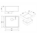 LAVELLO SOTTOTOP SMEG VSTR50CUX MONOVASCA RAME