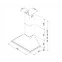 CAMPANA A PARED SMEG KPF9X ACERO INOXIDABLE ESTETICA PORTOFINO 90 CM