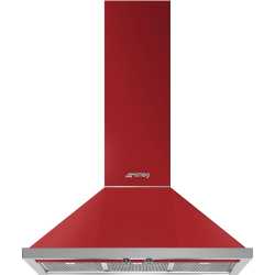 SMEG WALL MOUNTED CHIMNEY HOOD KPF9RD RED AESTHETIC PORTOFINO 90 CM