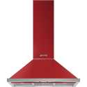 CAPPA A PARETE SMEG KPF9RD COLORE ROSSO ESTETICA PORTOFINO 90 CM