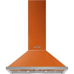 CAPPA A PARETE SMEG KPF9OR COLORE ARANCIO ESTETICA PORTOFINO 90 CM