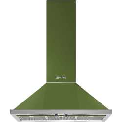 CAMPANA A PARED SMEG KPF9OR VERDE OLIVA ESTETICA PORTOFINO 90 CM