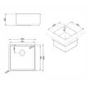 SMEG VSTR40CUX FREGADERO BAJO ENCIMERA COBRE