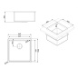 LAVELLO SOTTOTOP SMEG VSTR40DKX MONOVASCA NERO LAVELLO SOTTOTOP SMEG VSTR40DKX MONOVASCA NERO