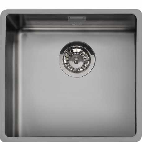 LAVELLO SOTTOTOP SMEG VSTR50DKX MONOVASCA NERO LAVELLO SOTTOTOP SMEG VSTR50DKX MONOVASCA NERO