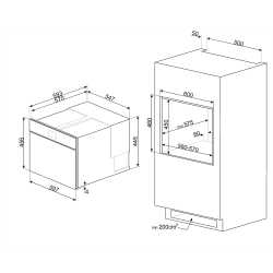 SMEG SAB4604NR CELLULE DE REFROIDISSEMENT RAPIDE ESTHÉTIQUE LINEA
