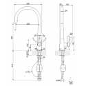 SMEG MCG6DCR ROBINET MITIGEUR MONOCOMMANDE CHROMÉ
