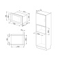 SMEG BUILT-IN MICROWAVE OVEN WITH ELECTRIC GRILL FMI425X