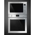 SMEG BUILT-IN MICROWAVE OVEN WITH ELECTRIC GRILL FMI425X