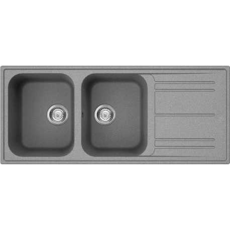 LAVELLO SMEG RIGAE LZ116CT 2 VASCHE CEMENTO