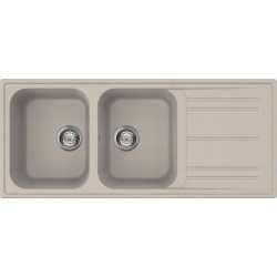 SMEG KITCHEN SINK LZ116AV2 RIGAE 2 BOWLS OATMEAL