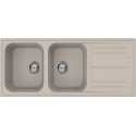 SMEG KITCHEN SINK LZ116AV2 RIGAE 2 BOWLS OATMEAL