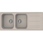 FREGADERO SMEG RIGAE LZ116AV2 DE DOBLE SENO AVENA 116x50