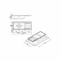 SMEG EINBAUSPÜLE RIGAE LZ116P DOPPELBECKEN CREME