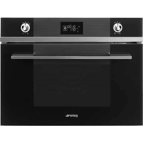 SMEG COMPACT COMBI STEAM OVEN SF4102VCN BLACK GLASS 60x45 CM