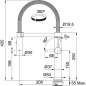 FRANKE PESCARA L DOCCIA GRIFO MONOCOMANDO PARA FREGADERO EXTRAÍBLE ACERO INOXIDABLE SATINADO