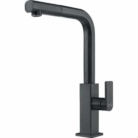 FRANKE MYTHOS DOCCIA MISCELATORE CON DOCCETTA ESTRAIBILE INOX NERO